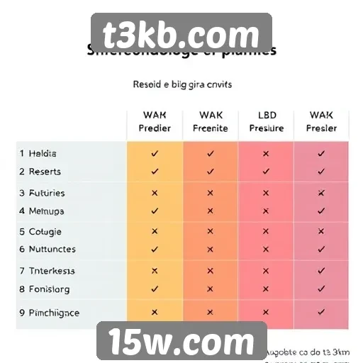 Comparativo de recursos entre t3kb.com e concorrentes