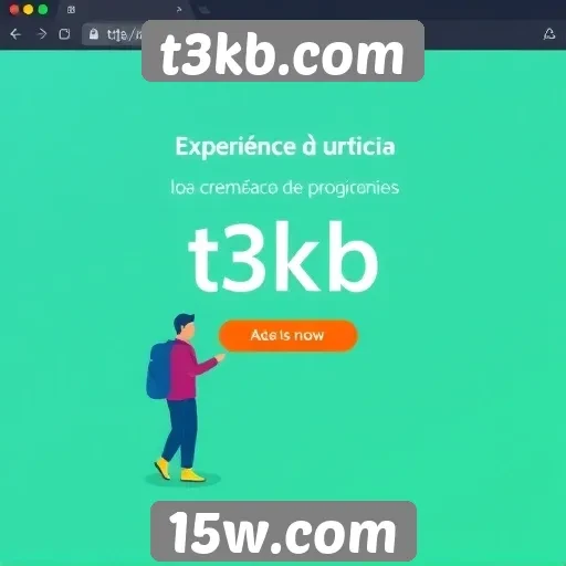 experiência do usuário aprimorada no t3kb.com